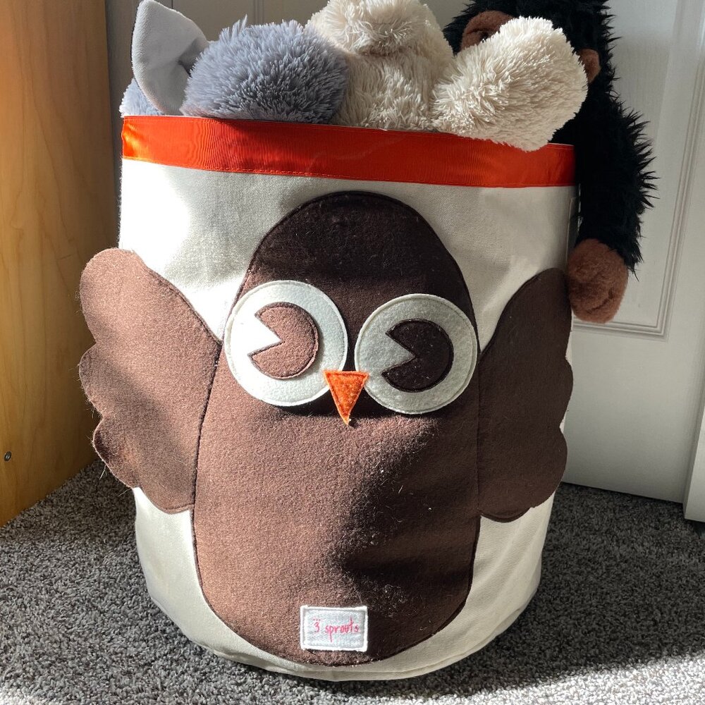 3sprouts Large Storage Bin - Hoot Owl